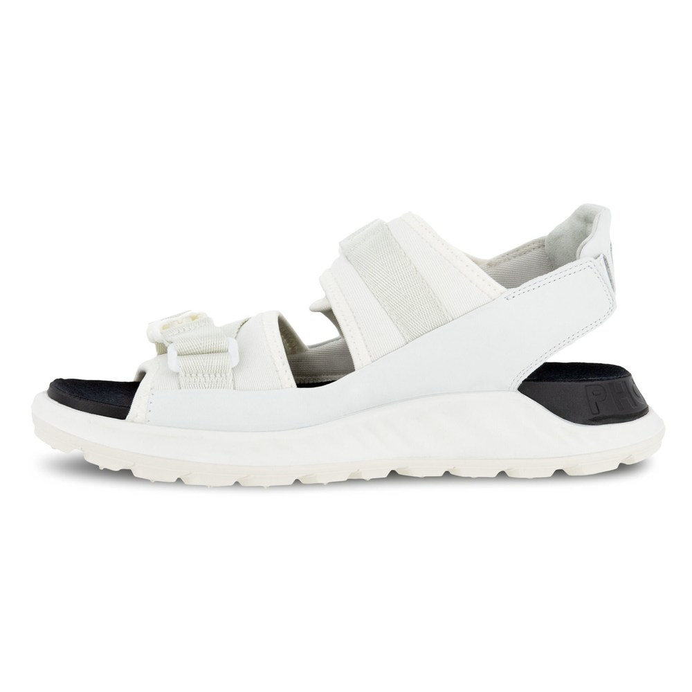 ECCO Womens Sandals White - Exowrap 2S Buckle - JVF-156983